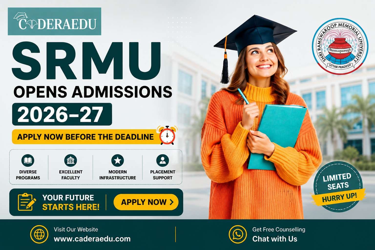 SRMU Opens Admissions 2026–27, Apply Now Before the Deadline