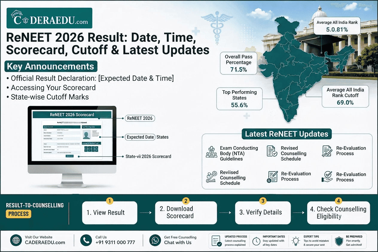 Re NEET 2026 Result: Expected Date, Time, Scorecard Download, Cutoff and Latest Updates