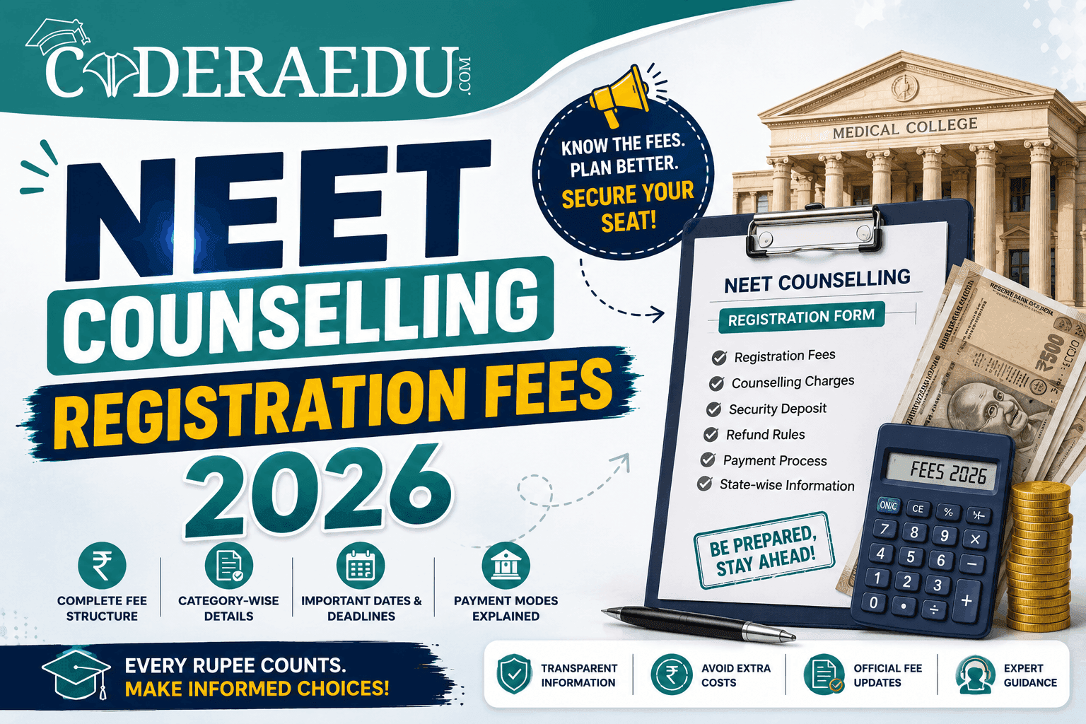 NEET Counselling Registration Fees 2026