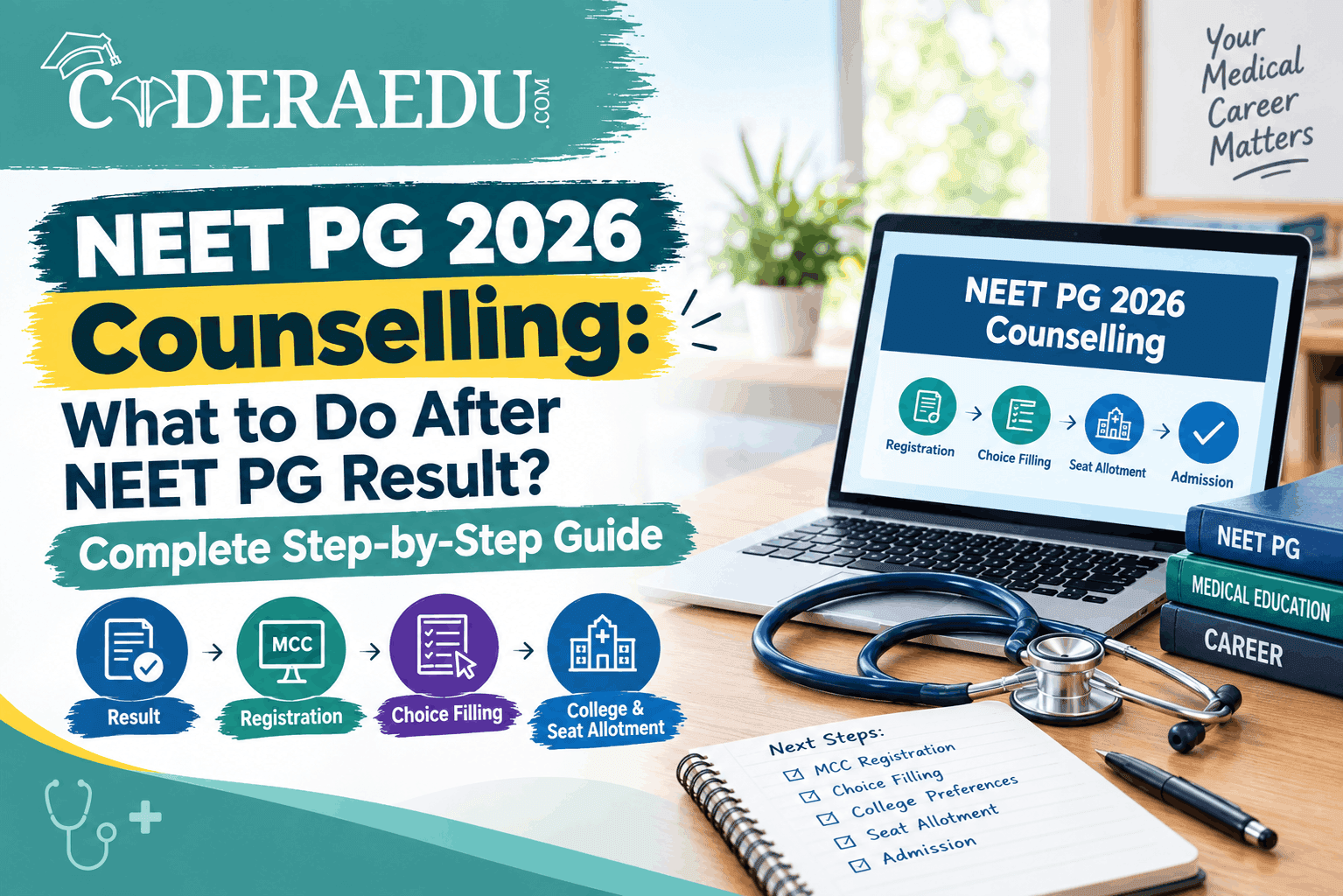 NEET PG 2026 counselling what to do after result step by step guide