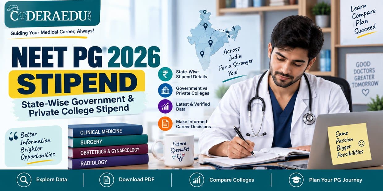 NEET PG 2026 state wise government and private medical college stipend banner