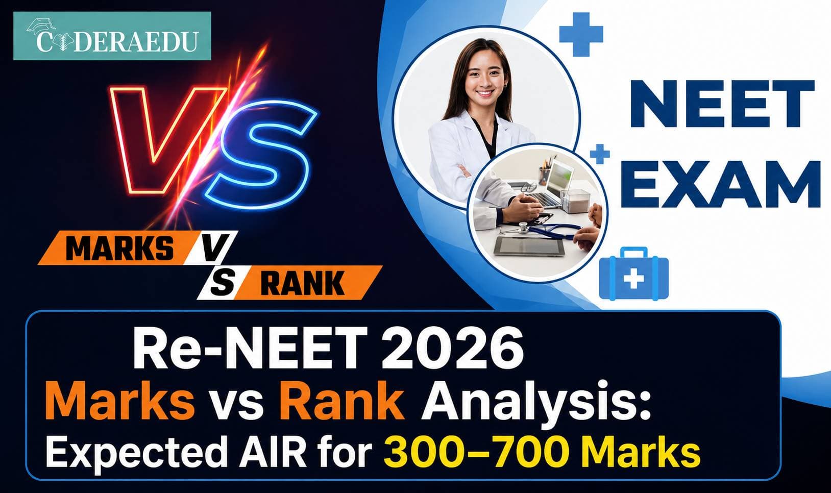 NEET 2026 Marks vs Rank Analysis: Expected AIR for 300–700 Marks