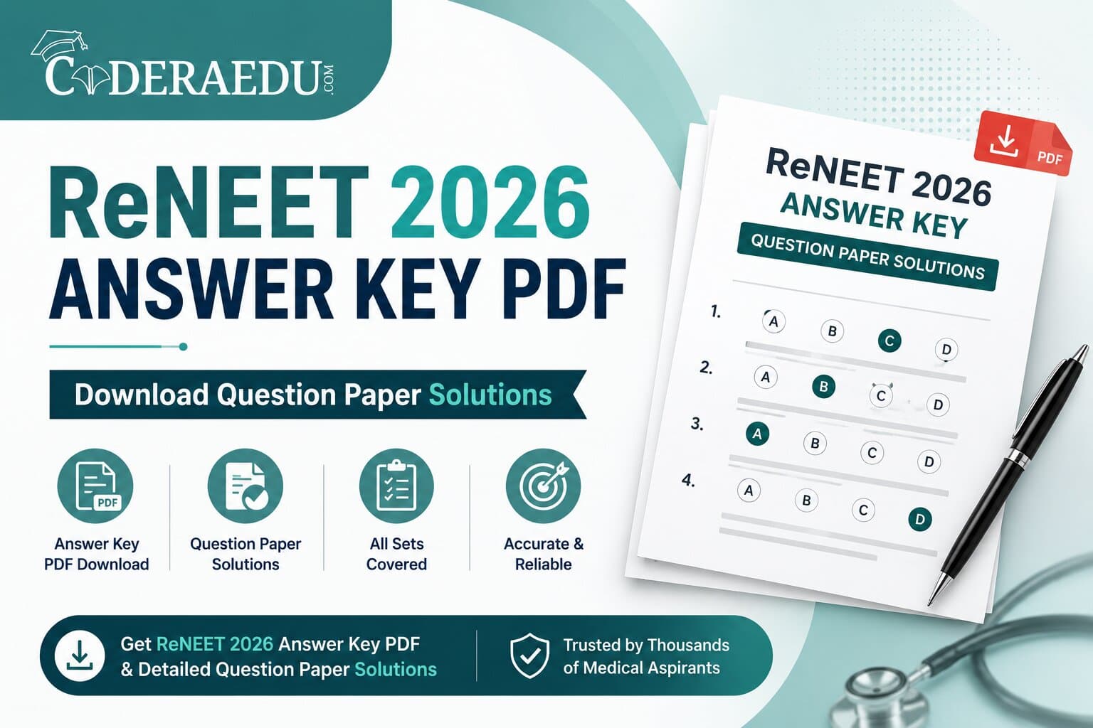 ReNEET 2026 Answer Key PDF Download