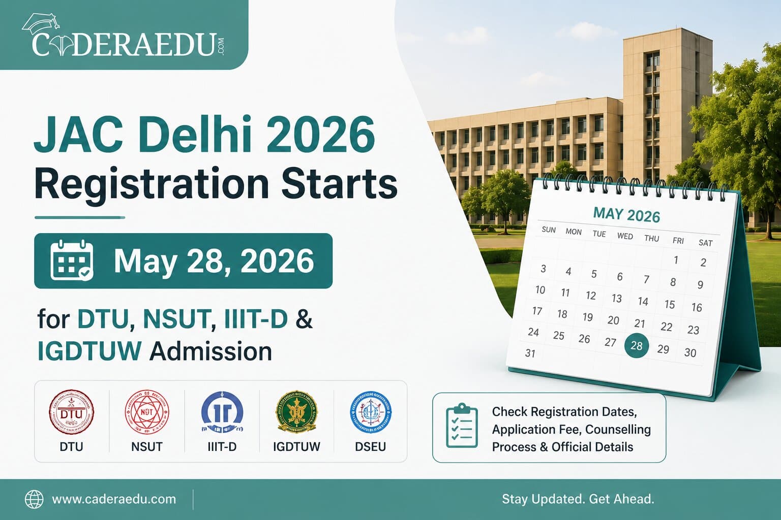 JAC Delhi 2026 Counselling Registration Date Announced