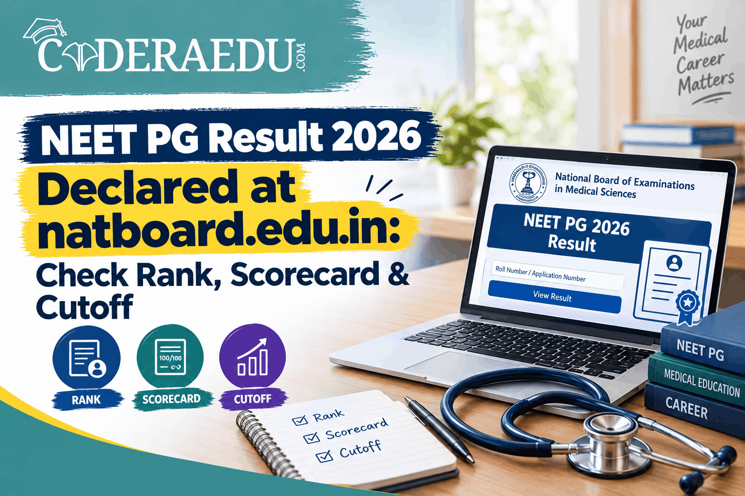 NEET PG Result 2026 Declared at natboard.edu.in: Check Rank, Scorecard & Cutoff