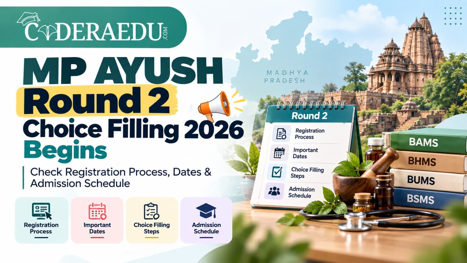 MP AYUSH Round 2 Choice Filling 2026 Begins: Check Registration Process, Dates & Admission Schedule