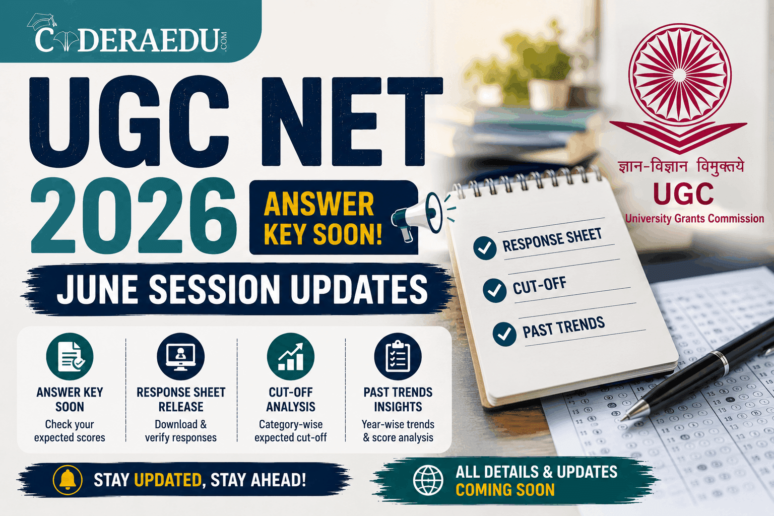 UGC NET Answer Key 2026 Soon: June Session Response Sheet, Cut-Off & Past Trends