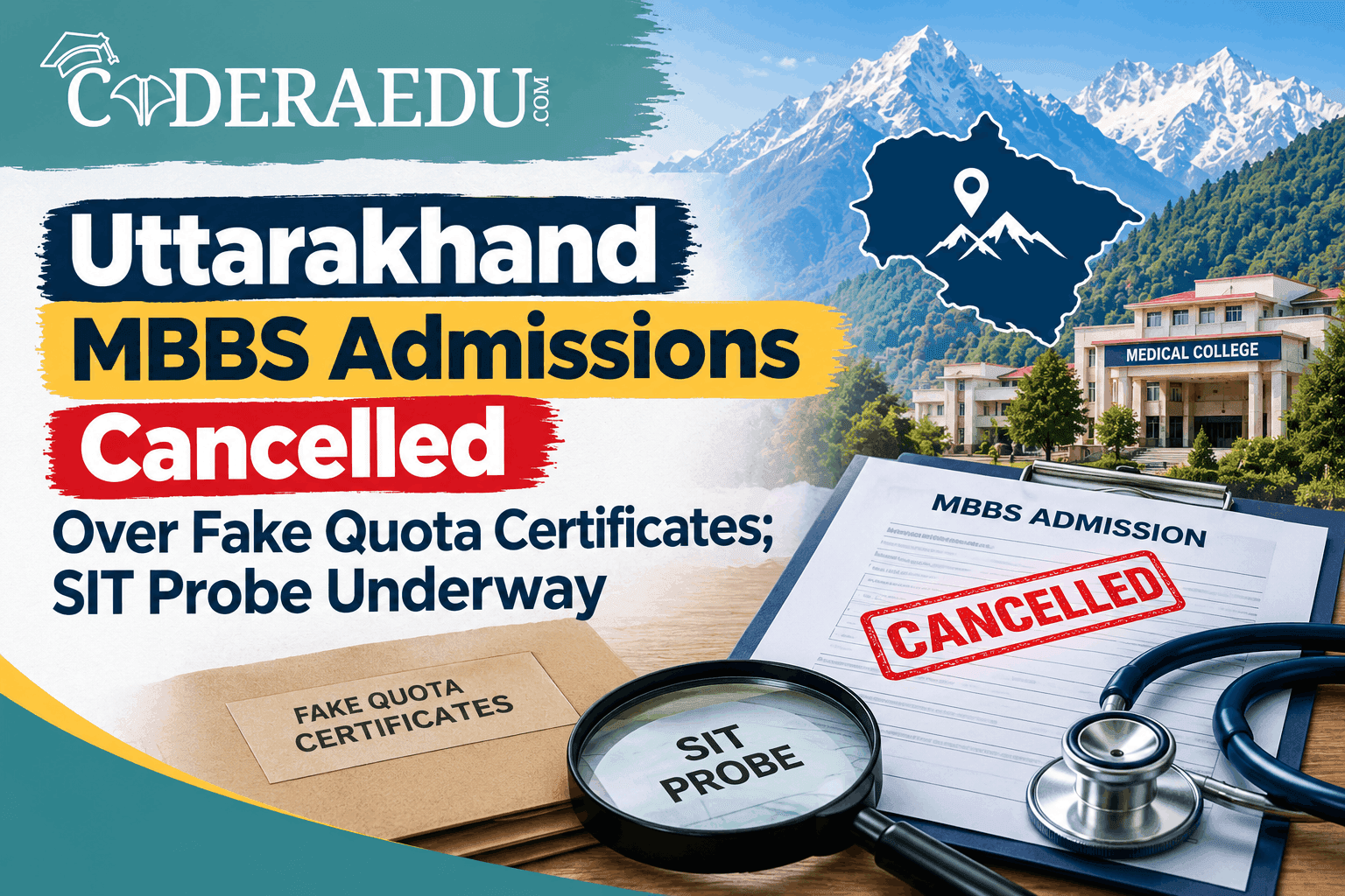 Uttarakhand MBBS Admissions Cancelled Over Fake Quota Certificates; SIT Probe Underway