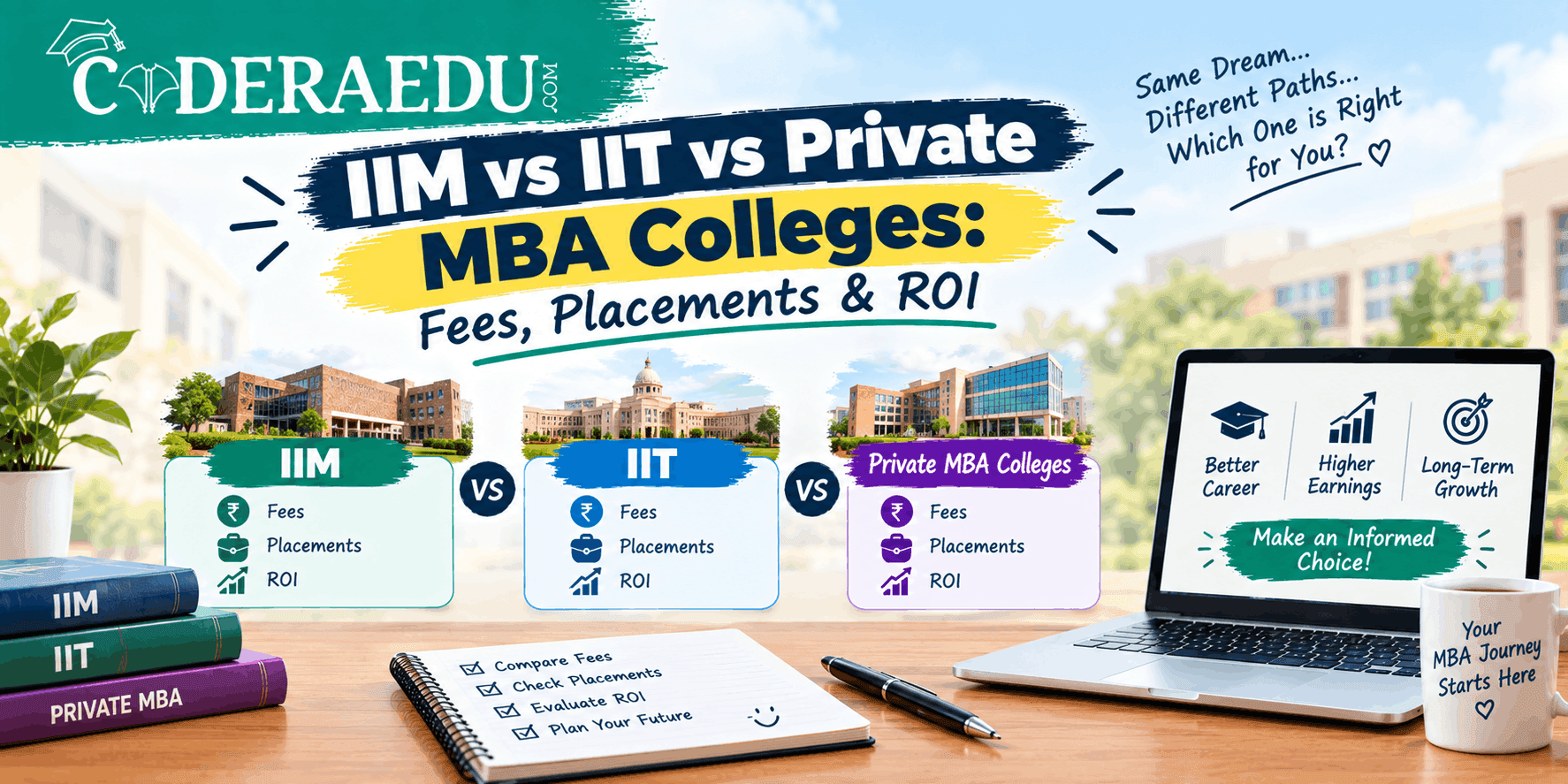 IIM vs IIT vs Private MBA Colleges: Fees, Placements & ROI