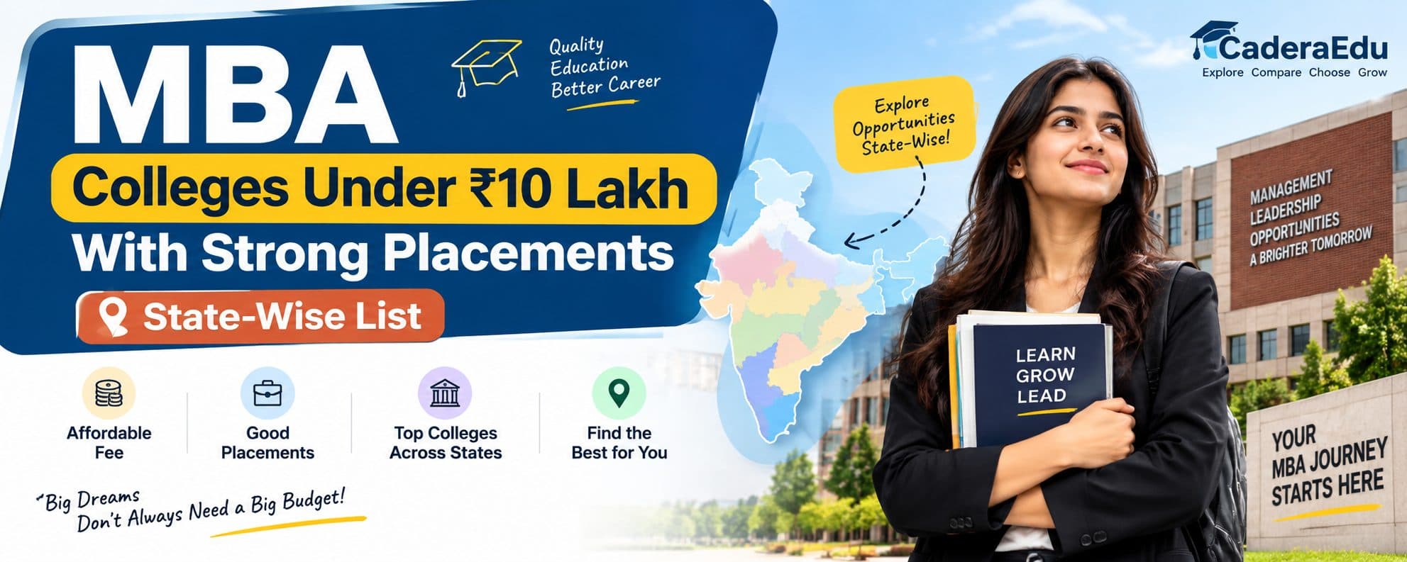 State-wise list of budget MBA colleges under 10 lakh with strong placements