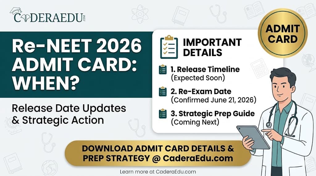 Re-NEET 2026 Admit Card — When Will It Be Released