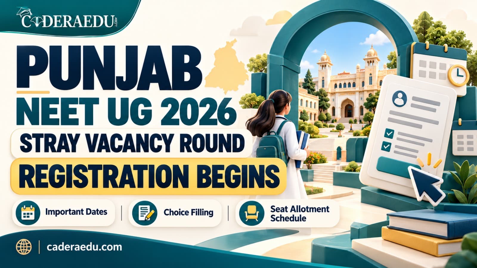 Punjab NEET UG 2026 Stray Vacancy Round Registration Begins; Check Dates, Choice Filling & Seat Allotment Schedule