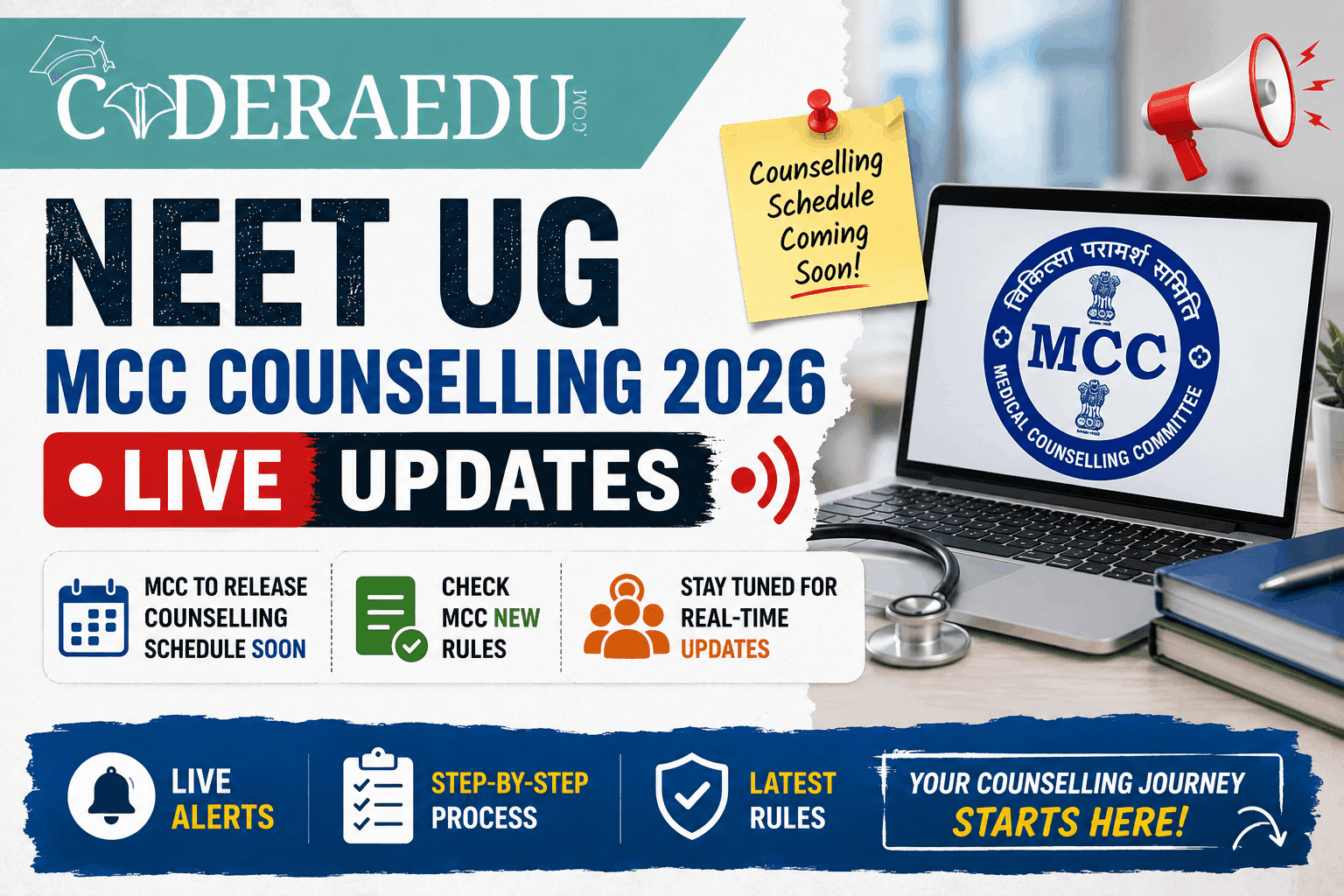NEET UG MCC Counselling 2026 LIVE Updates: MCC to Release Counselling Schedule Soon, Check New Rules