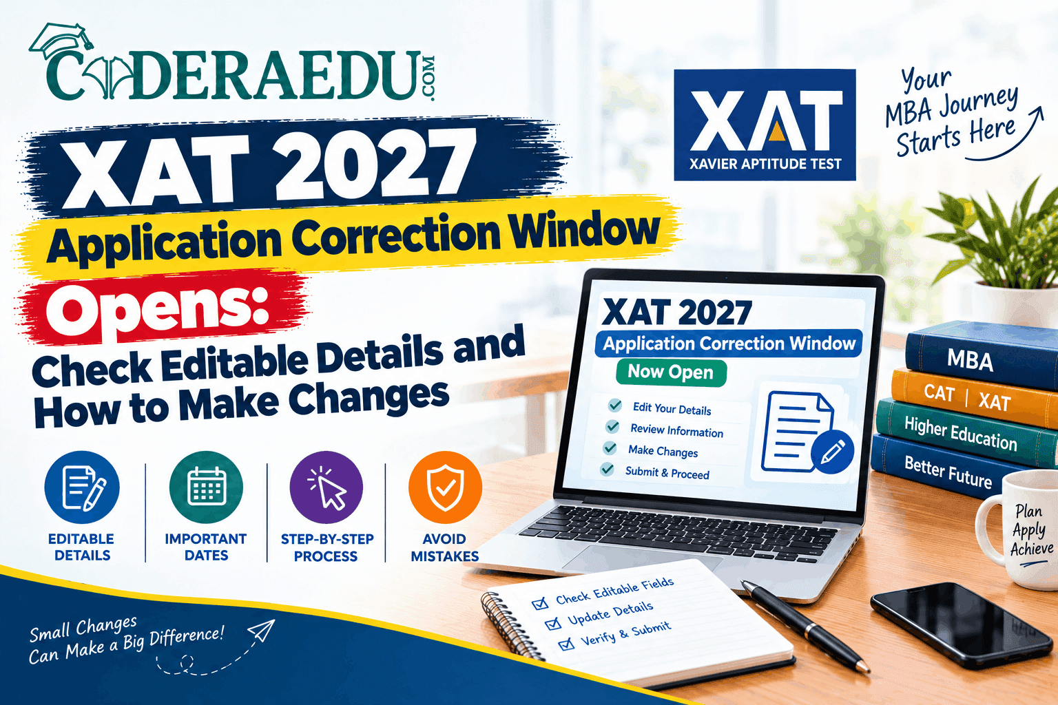 XAT 2027 Application Correction Window Opens: Check Editable Details and How to Make Changes