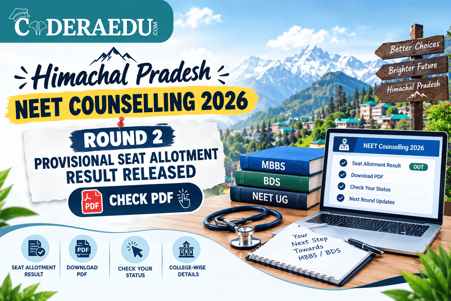 Himachal Pradesh NEET Counselling 2026: Round 2 Provisional Seat Allotment Result Released, Check PDF