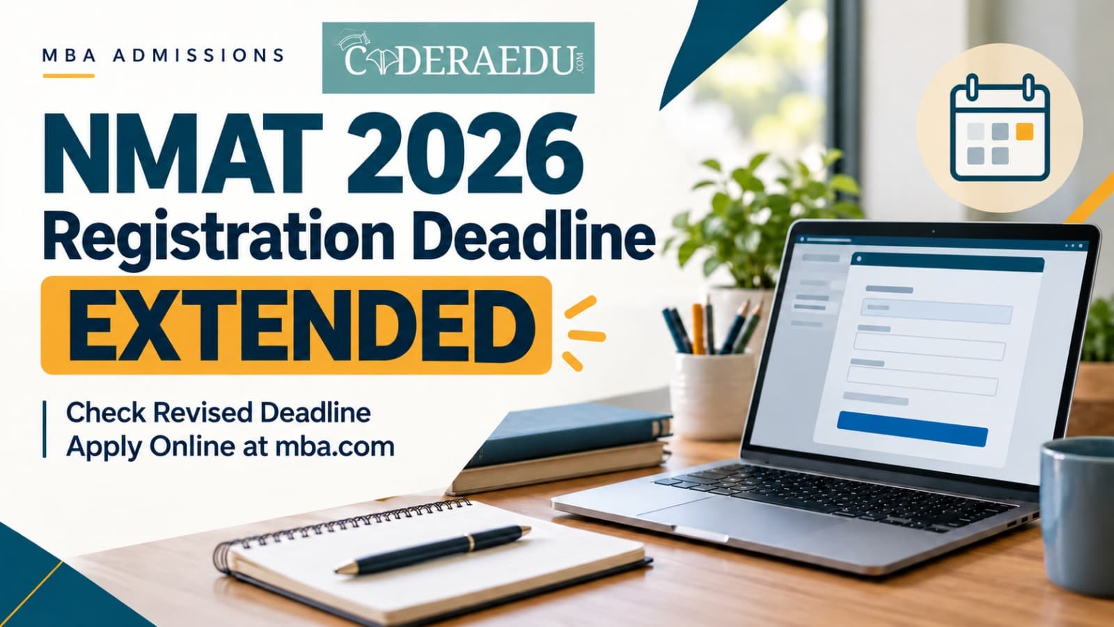 NMAT 2026 Registration Last Date Extended: Check Revised Deadline, Direct Link to Apply Online at mba.com